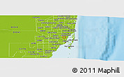 Physical Panoramic Map of ZIP code 33150