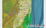 Satellite Map of ZIP code 33155