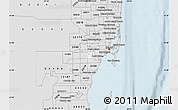 Silver Style Map of ZIP code 33155