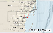 Classic Style 3D Map of ZIP code 33156