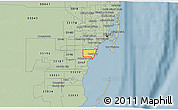 Savanna Style 3D Map of ZIP code 33156