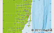 Physical Map of ZIP code 33161