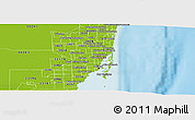 Physical Panoramic Map of ZIP code 33161