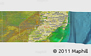 Satellite Panoramic Map of ZIP code 33165