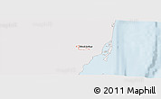 Silver Style Panoramic Map of ZIP code 33166, single color outside