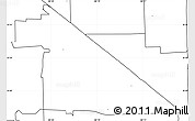 Blank Simple Map of ZIP code 33166, no labels