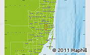 Physical Map of ZIP code 33169