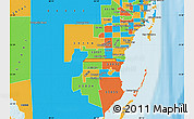 Political Map of ZIP code 33170