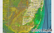 Satellite Map of ZIP code 33170