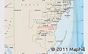 Shaded Relief Map of ZIP code 33170