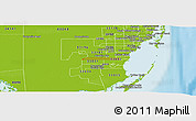 Physical Panoramic Map of ZIP code 33170