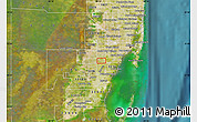 Satellite Map of ZIP code 33173