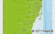 Physical Map of ZIP code 33175