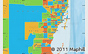 Political Map of ZIP code 33183