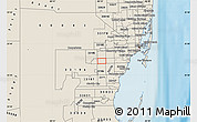 Shaded Relief Map of ZIP code 33183
