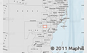 Silver Style Map of ZIP code 33183