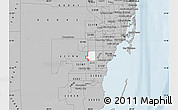 Gray Map of ZIP code 33186