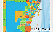 Political Map of ZIP code 33186
