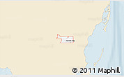 Classic Style 3D Map of ZIP code 33187, single color outside