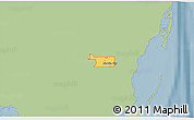 Savanna Style 3D Map of ZIP code 33187, single color outside