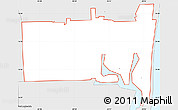 Silver Style Simple Map of ZIP code 33304