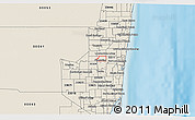 Shaded Relief 3D Map of ZIP code 33313