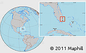Gray Location Map of ZIP code 33313