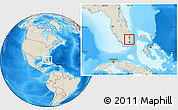 Shaded Relief Location Map of ZIP code 33313