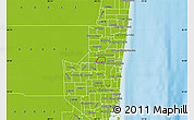 Physical Map of ZIP code 33313
