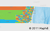 Political Panoramic Map of ZIP code 33313