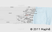 Silver Style Panoramic Map of ZIP code 33313