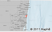 Gray 3D Map of ZIP code 33316