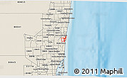 Shaded Relief 3D Map of ZIP code 33316