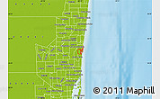 Physical Map of ZIP code 33316