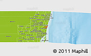 Physical Panoramic Map of ZIP code 33316