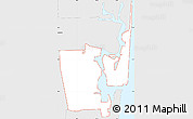 Silver Style Simple Map of ZIP code 33316