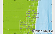Physical Map of ZIP code 33321