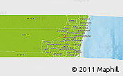 Physical Panoramic Map of ZIP code 33321