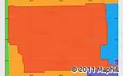 Political Simple Map of ZIP code 33321
