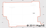 Silver Style Simple Map of ZIP code 33321, cropped outside