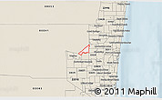 Classic Style 3D Map of ZIP code 33323