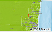 Physical 3D Map of ZIP code 33323