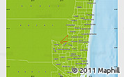 Physical Map of ZIP code 33323