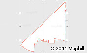 Silver Style Simple Map of ZIP code 33323