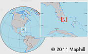 Gray Location Map of ZIP code 33331