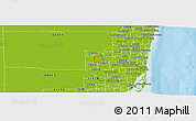 Physical Panoramic Map of ZIP code 33331