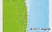 Physical Map of ZIP code 33401