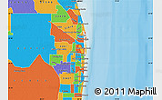 Political Map of ZIP code 33401