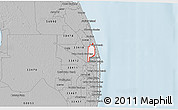 Gray 3D Map of ZIP code 33410