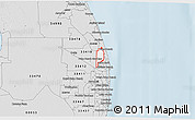 Silver Style 3D Map of ZIP code 33410